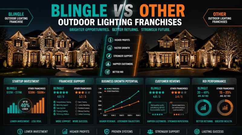 Blingle vs Other Outdoor Lighting Franchises